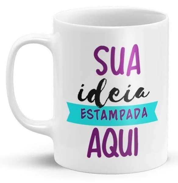 Caneca Branca Personalizada