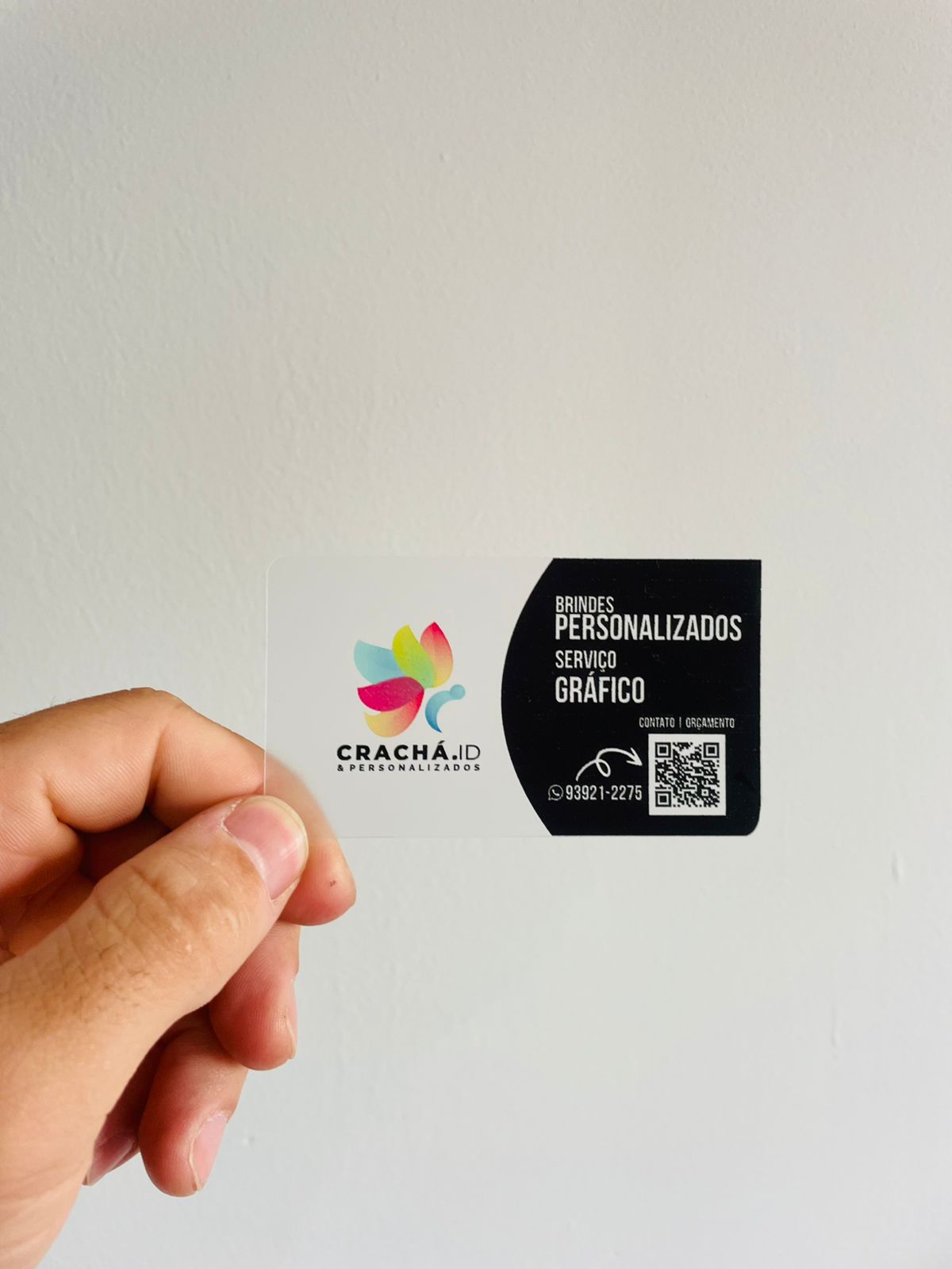 Crachá Transparente Personalizável